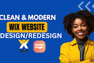design wix ecommerce website or redesign wix online store, wix velo, wix studio