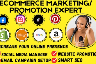 shopify etsy amazon ebay promotion boost shopify sales drospshipping marketing