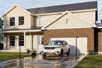 do 3d house exterior design warehouse and commercial architectural 3d rendering
