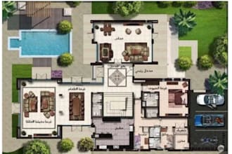 draft 2d floor plan, site plan, master plan and landscape architectural design
