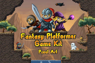 do pixel art sprite character 2d sprite animation tileset platformer video games