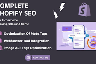 do complete shopify seo improve ecommerce ranking sales traffic