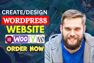 build, rebuild redesign wordpress business website or personal portfolio website
