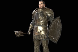 do 3d game character rigging in maya,iclone 8 blender ue5 model,fbx,armor asset