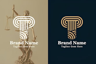 design luxury law, lawyer, legal, attorney, law firm logo
