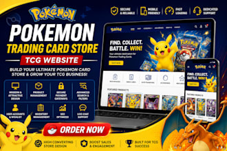 build pokemon trading cards store, pokemon website,tgc pokemon sport card app