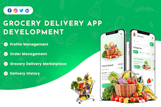 develop a custom grocery delivery app for android and ios