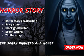 do horror story ghostwriting horror story writing scary story book conversion