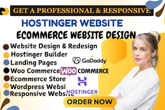 design a professional wordpress website using hostinger and elementor