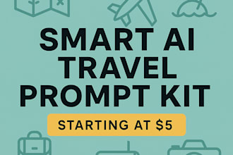 craft a smart ai travel prompt kit for your trip starting at 5usd