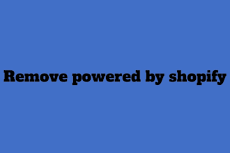 remove powered by shopify issues
