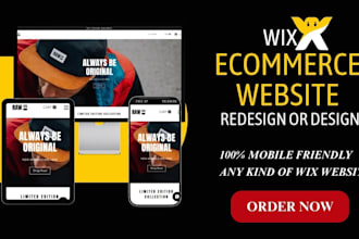 design wix ecommerce website redesign wix website design