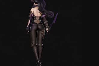 realistic 3d female game character,3d human model in ue5,unity,roblox rig,uv map