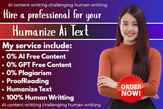 manually rewrite your ai content to human, edit and proofread your book