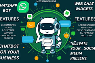 do whatsapp chatbot via whatsapp bot api, facebook messenger bot marketplace bot