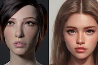 create realistic model for nsfw unreal engine game or animation