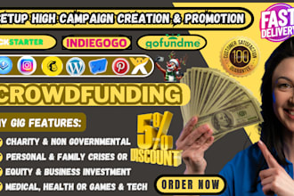 promote gofundme indiegogo kickstarter crowdfunding fundraising campaign