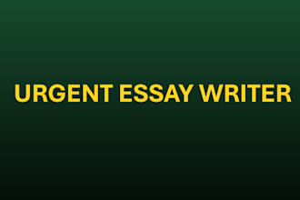 do urgent essay writing as an essay expert
