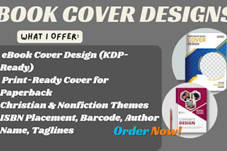 do ebook non fiction KDP christian book graphic design book cover design