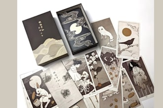 do tarot card tcg card oracle card deck game card rule book tabletop card box