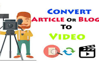 turn your articles into captivating videos with a professional voiceover