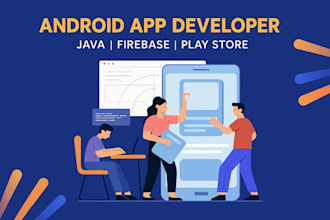 develop a custom android app using java or kotlin