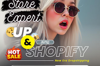 do redesign shopify dropshipping store, shopify store design shopify website