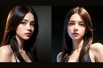 make hyper realistic ai influencer model for social media, ai nsfw model for you
