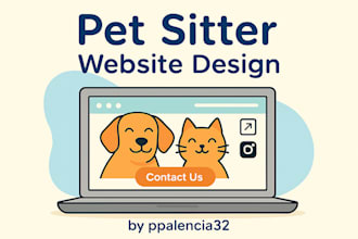 create a website for your pet care business