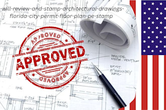 review and stamp architectural drawings florida city permit floor plan pe stamp
