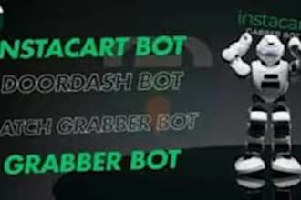 spark driver bot, instacart bot, shopper batch bot, doordash bot, grabber bot