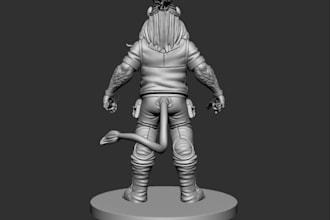 turn 2dimage into figure 3d mini sculptor, cnc,dnd head bust, tabletop miniatur