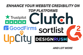 increase the reputation of your website with clutch g2 goodfirms  desigrush