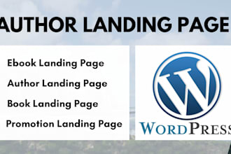 author website, author landing page, lead magnet, book funnel, wordpress wix