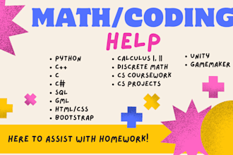 help with stem assignments and projects