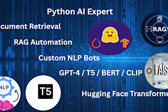 build python rag automation, open ai, nlp, hugging face, document retrieval