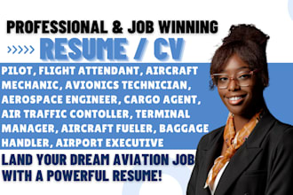 write aviation resume pilot flight attendant aerospace cargo avionics cv writing