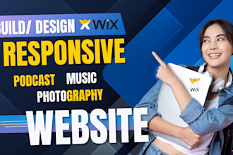 build professional wix, podcast, music, photography website