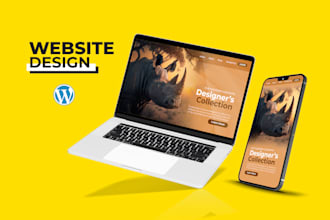 build wordpress website development, business website or wordpress blog design