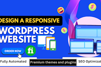 create, redesign or rebuild wordpress website or any business website design