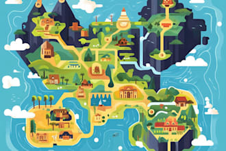 map illustration vector illustration vector map