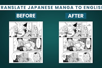 translate japanese manga and webtoon to english