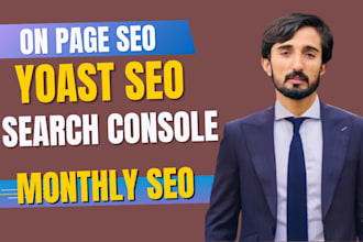 wordpress yoast onpage SEO optimization for you
