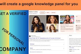 create or edit google knowledge panel for any category