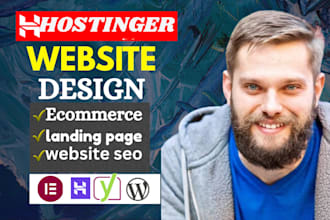 design and set up wordpress on bluehost, hostinger, dreamhost, or hostgator