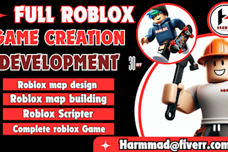 develop full roblox game roblox script roblox game map roblox game development