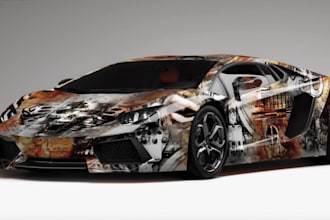 model 3d car model, car wheel, bodykit, car wrap, car design, interior, exterior
