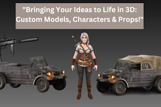 3d design 3d character model for games and animation trailer