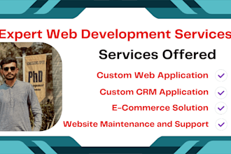 php laravel software developer, full stack web developer, web application, CRM