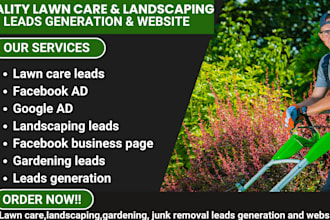 generate lawn care landscaping gardening lawn care leads and website